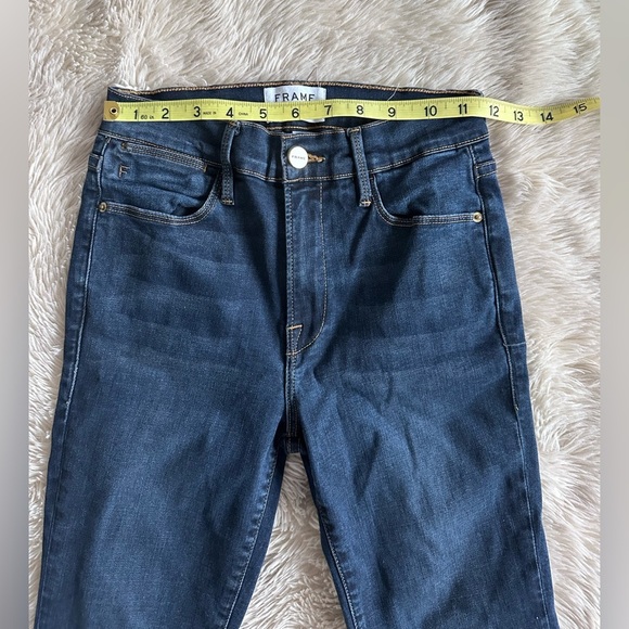 Frame Denim Revolve Le High Skinny Jeans Raw Edge Hem
Ankle Slit Fonda Size 27 - Picture 7 of 13
